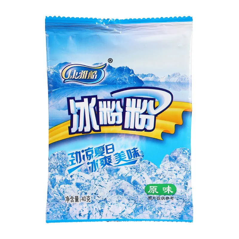 Ice Jelly Powder 40g – 4-Flavor Variety Pack (Original, Strawberry, Orange, Pineapple), DIY Homemade Jelly Dessert